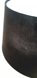 Abażur welurowy czarny VELOUR 45 cm do salonu w stylu glamour